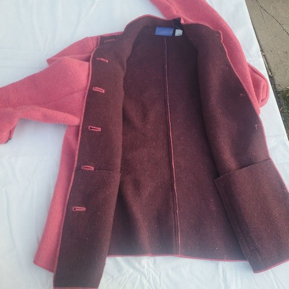 J. H. Collectibles Wool Blend Jacket Pink Women's size Medium - Picture 6 of 15